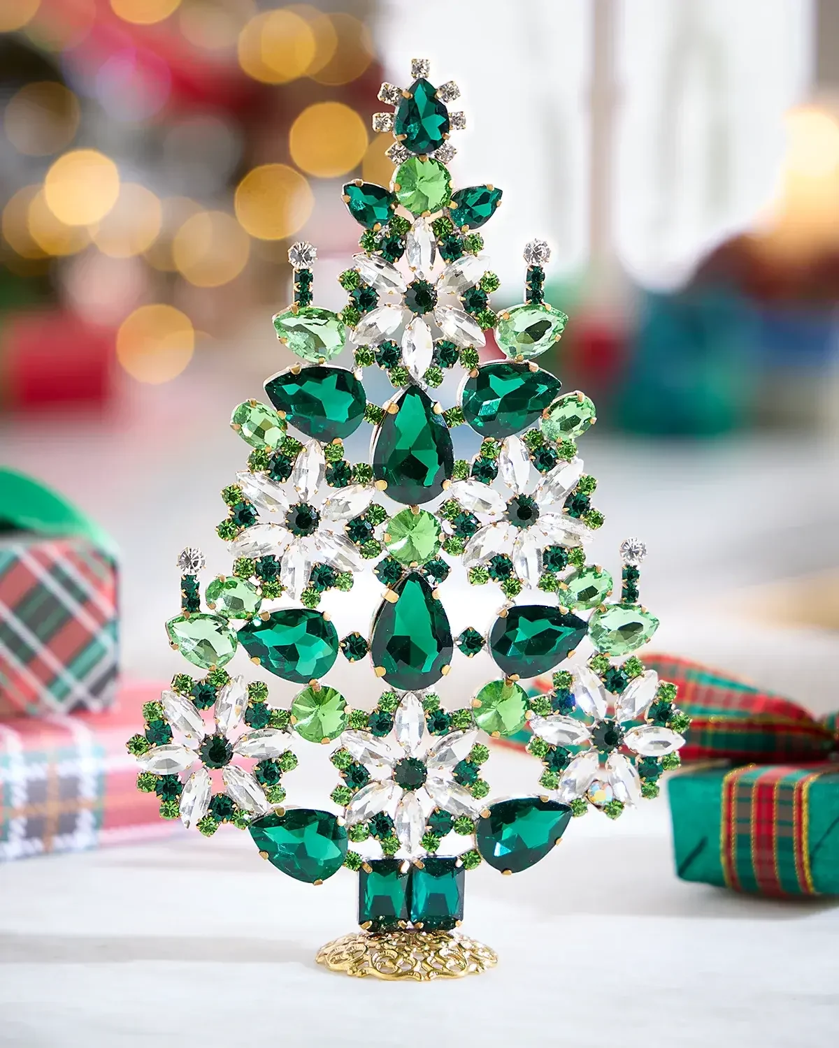 Exclusive Sparkly Crystal Christmas Tree Decoration