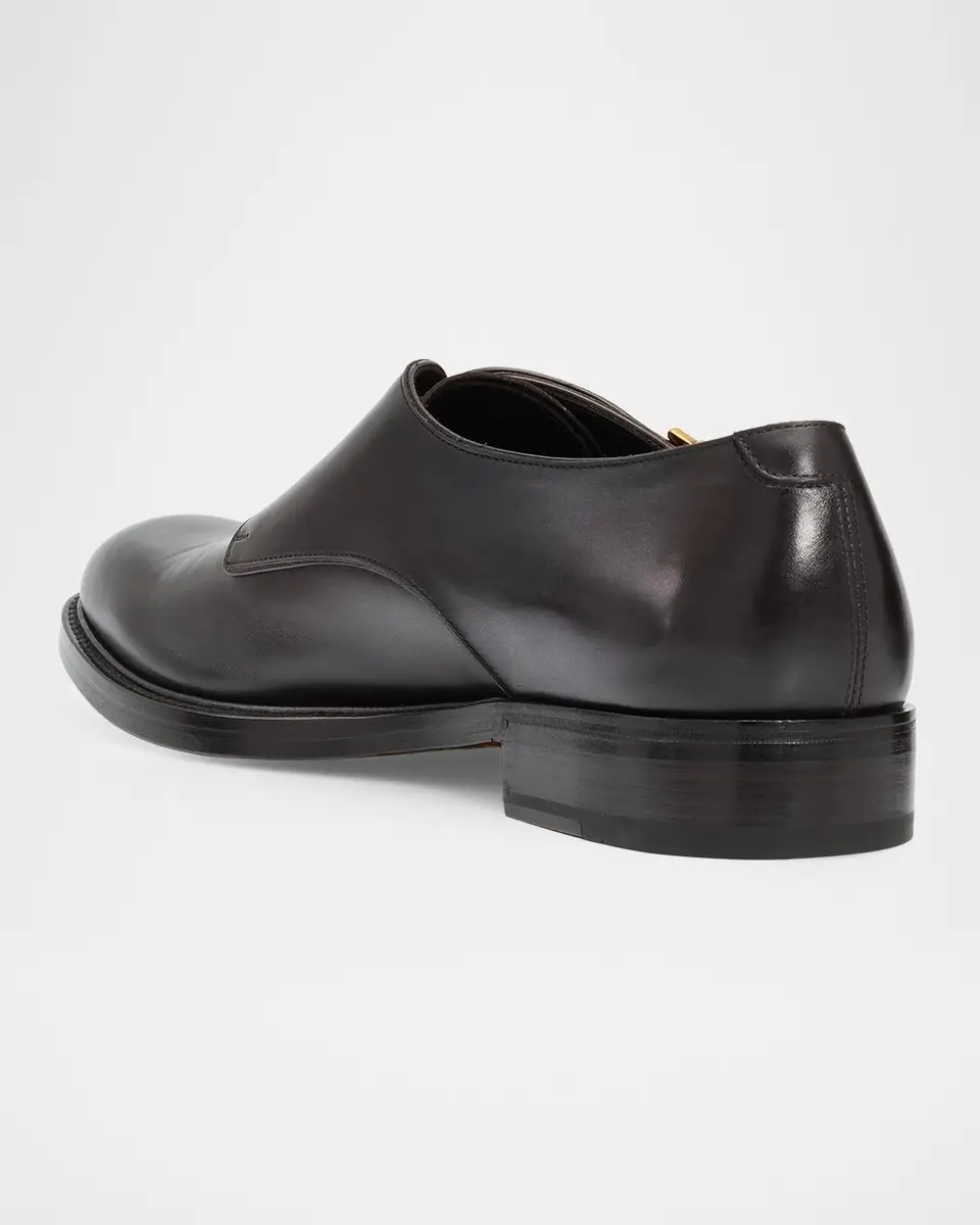 Ferragamo Men's Tramezza Double Monk-Strap Leather Shoes | Thumbnail 2 Ferragamo Men's Tramezza Double Monk-Strap Leather Shoes | Thumbnail 2