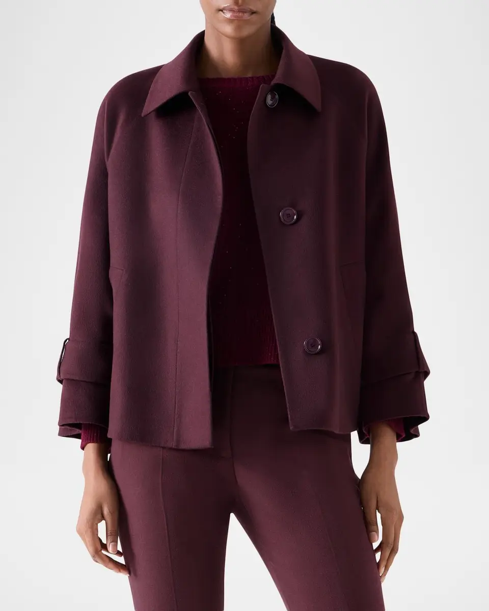 Akris Alisa Cashmere Buttoned Jacket | Thumbnail 4 Akris Alisa Cashmere Buttoned Jacket | Thumbnail 4