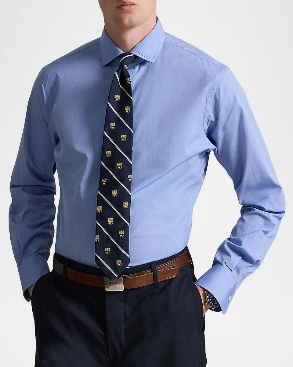 Polo Ralph Lauren Men's Custom Fit Poplin Shirt | Thumbnail 4 Polo Ralph Lauren Men's Custom Fit Poplin Shirt | Thumbnail 4