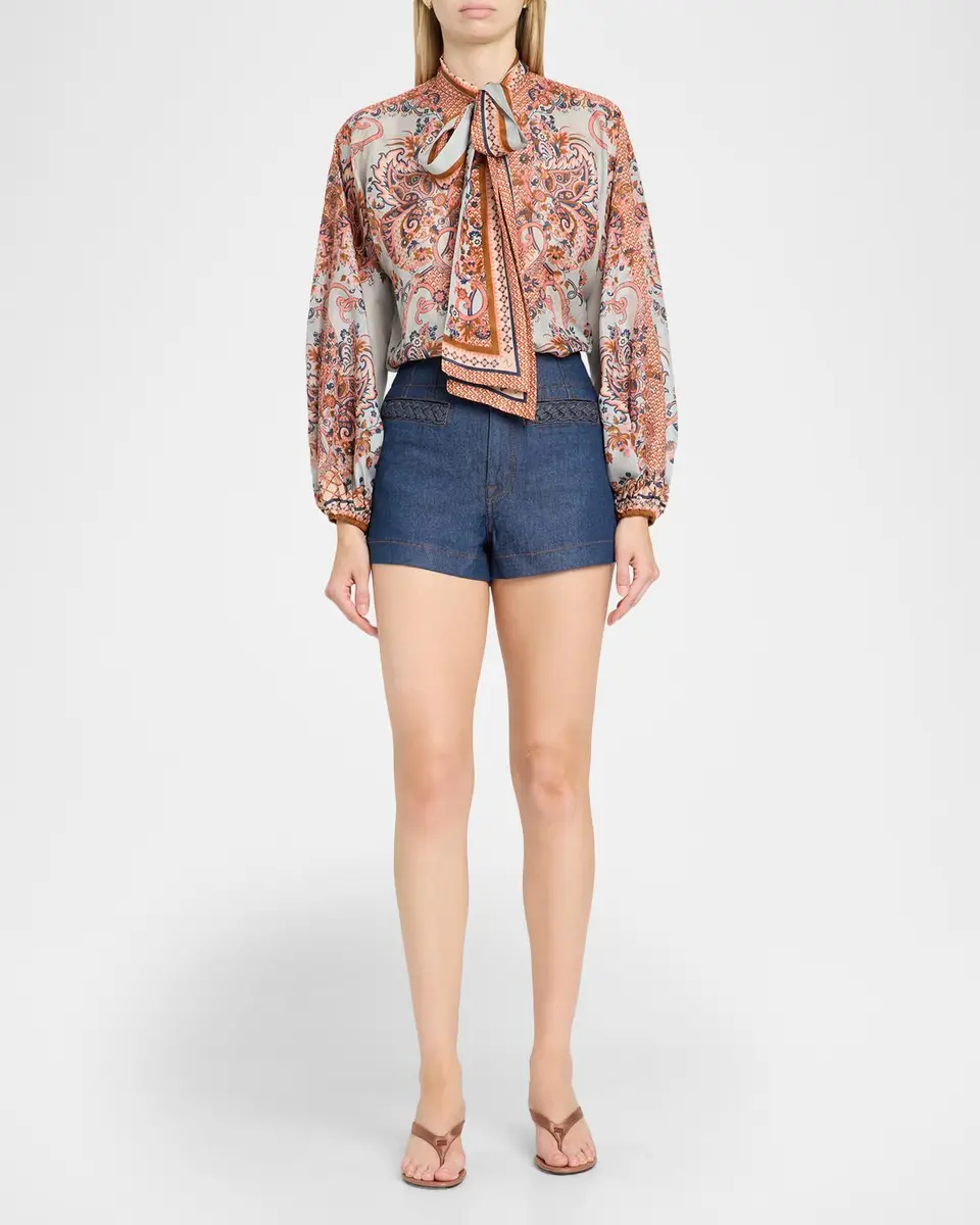 Zimmermann Aster Denim Shorts | Thumbnail 2