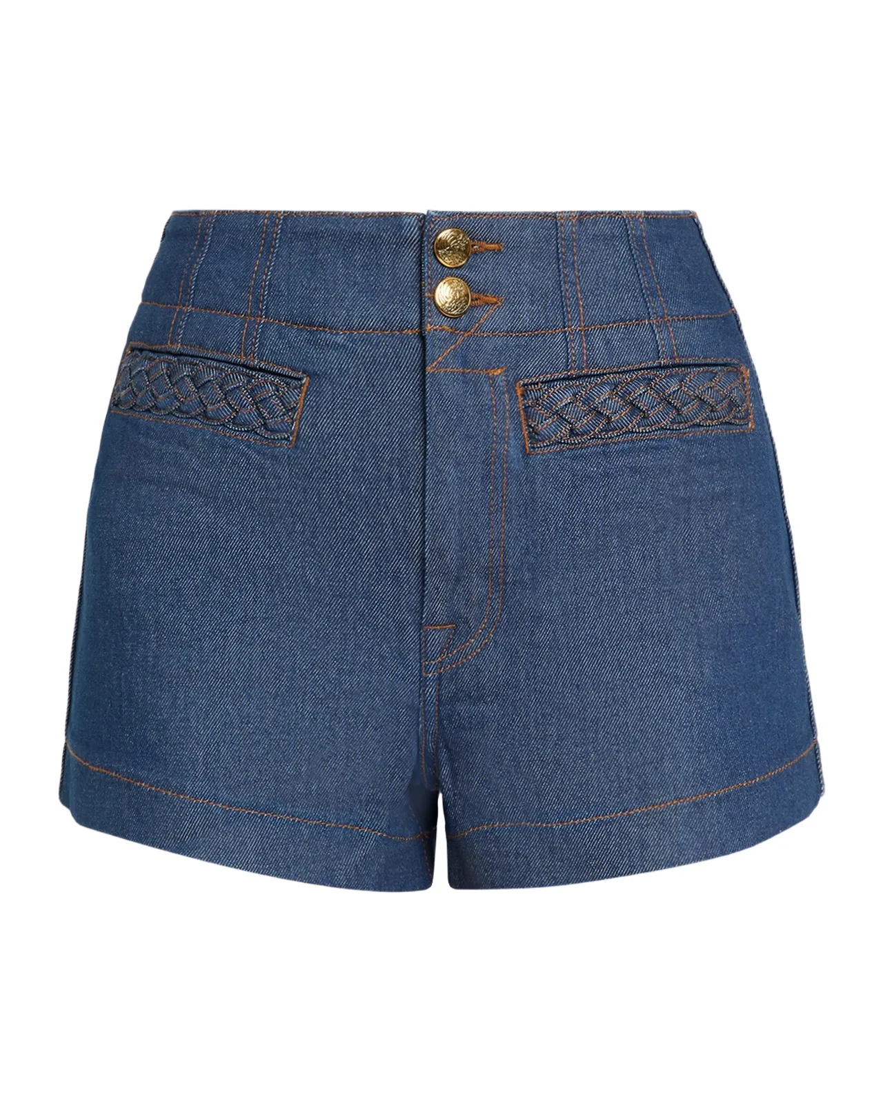Zimmermann Aster Denim Shorts