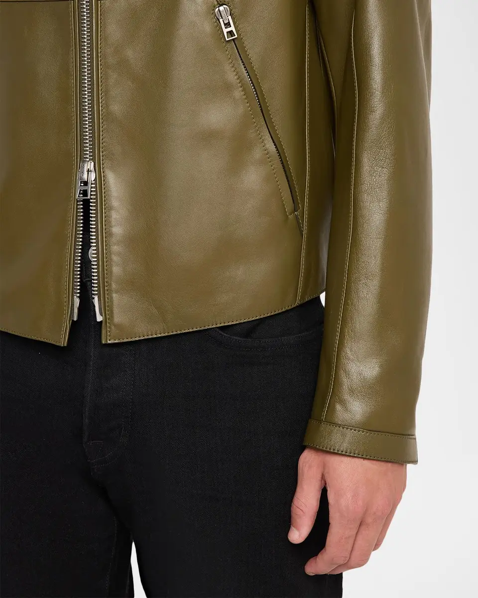 Tom Ford Men's Leather Aviator Jacket | Thumbnail 5 Tom Ford Men's Leather Aviator Jacket | Thumbnail 5