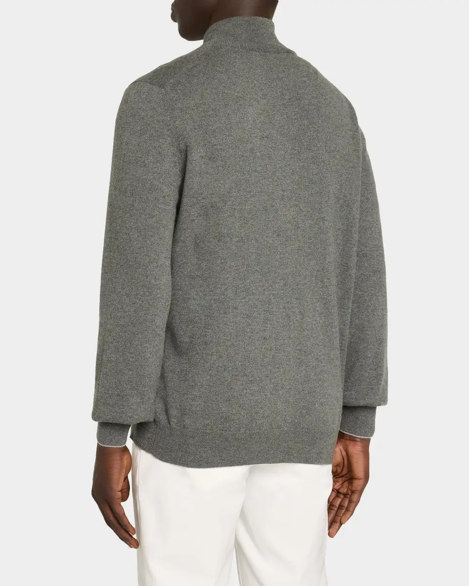 Brunello Cucinelli Men's Cashmere Full-Zip Sweater | Thumbnail 3 Brunello Cucinelli Men's Cashmere Full-Zip Sweater | Thumbnail 3