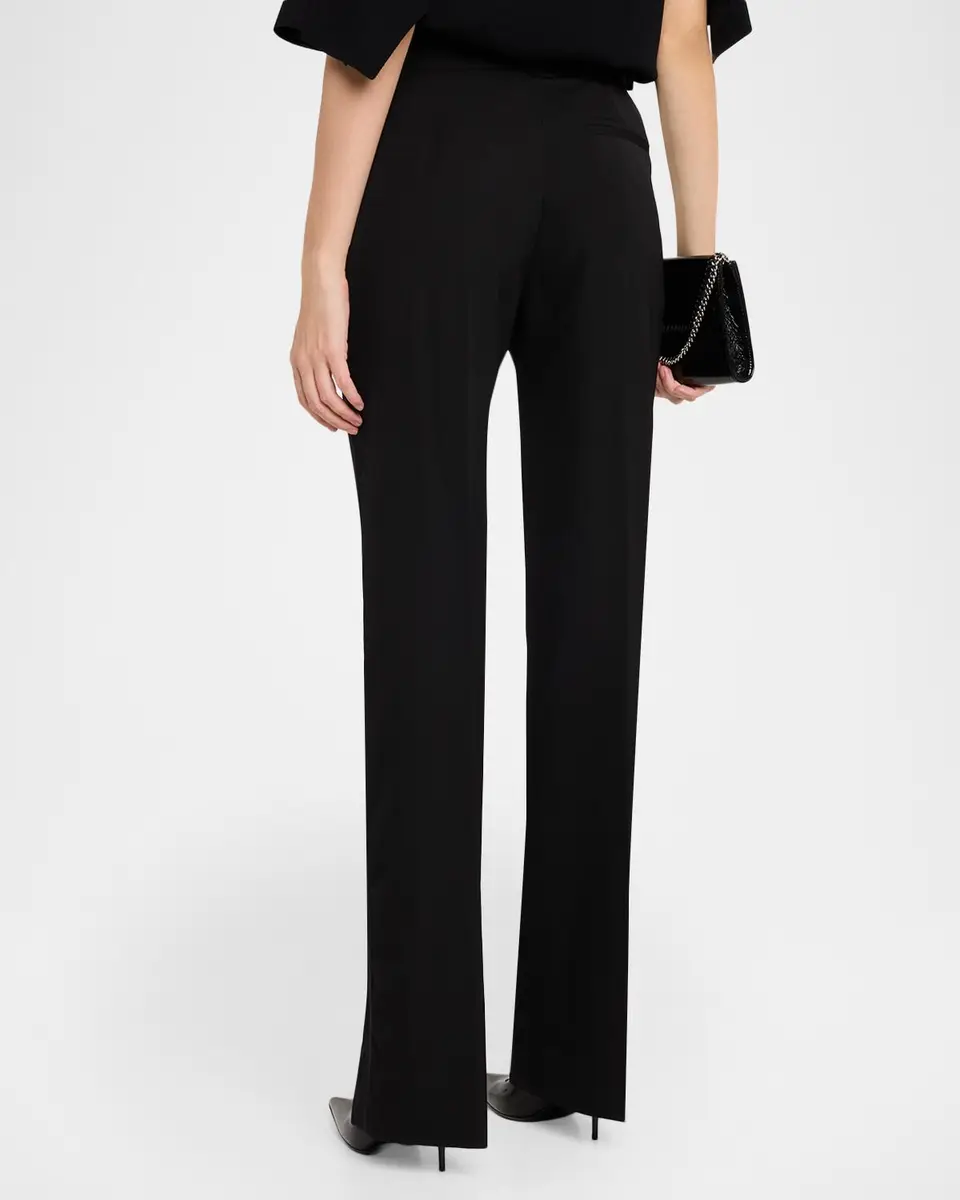 Stella McCartney High-Rise Slim-Leg Tuxedo Pants | Thumbnail 3