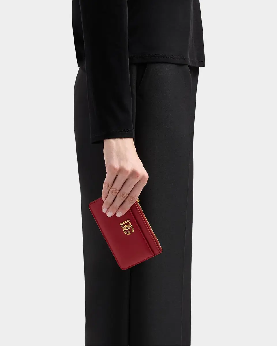 Dolce & Gabbana Logo Leather Card Holder | Thumbnail 2 Dolce & Gabbana Logo Leather Card Holder | Thumbnail 2