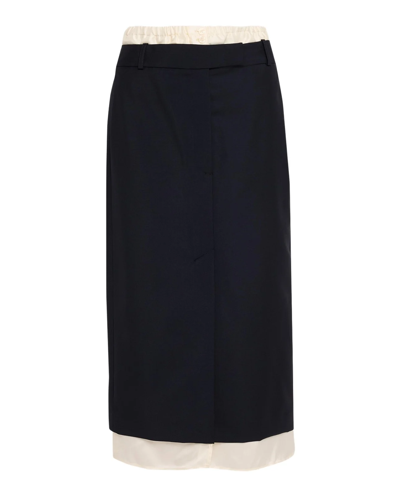 RÓHE Boxer Detail Virgin Wool-Mohair Midi Skirt