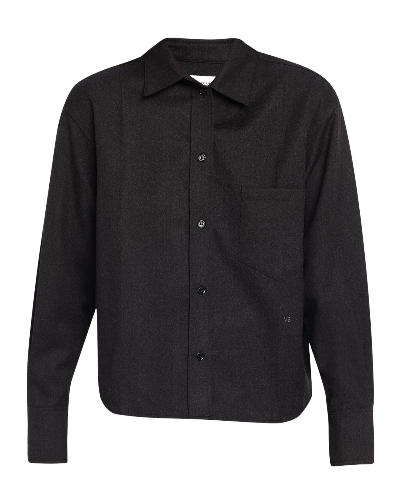 Victoria Beckham Ellys Wool Twill Button-Down Shirt