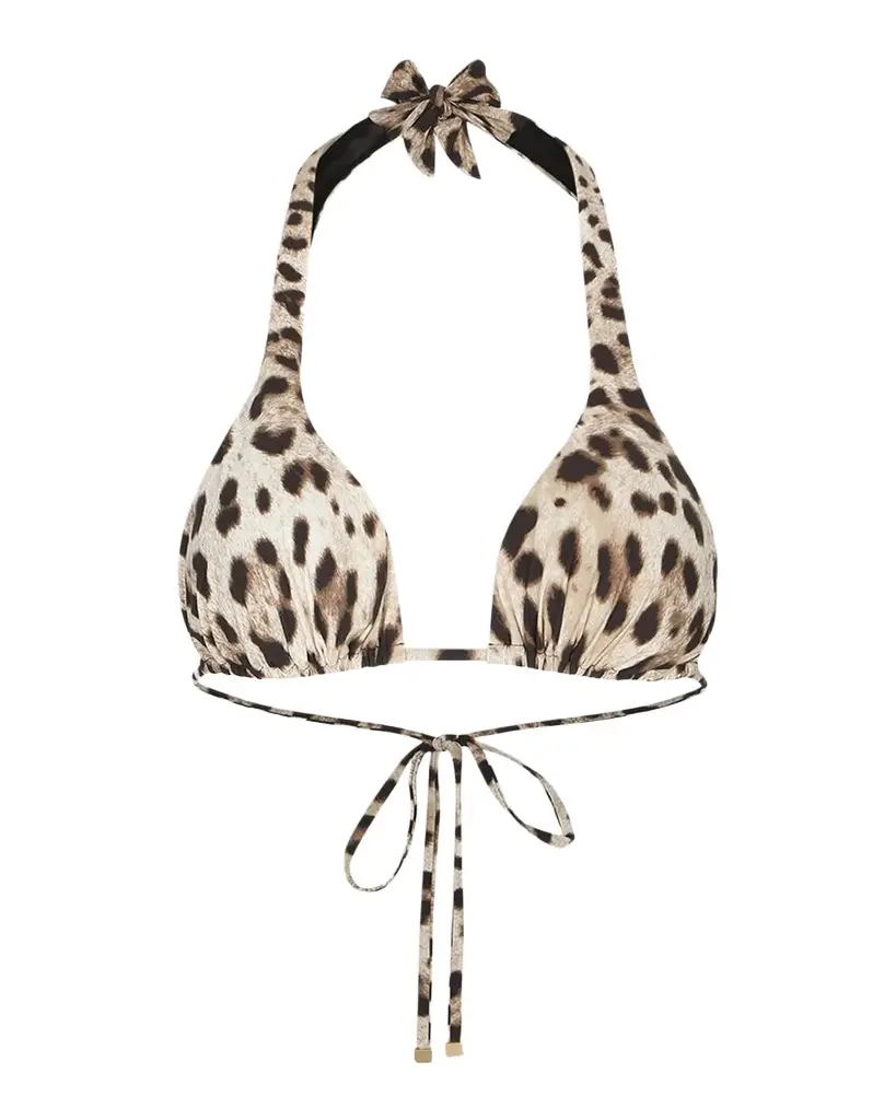 Dolce & Gabbana Leopard-Print Bikini Top | Image 1 Dolce & Gabbana Leopard-Print Bikini Top | Image 1