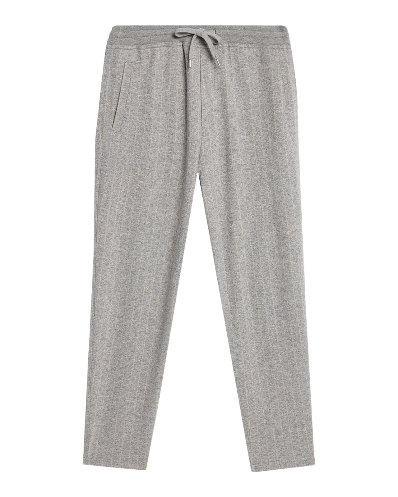 Brunello Cucinelli Men's Cashmere-Cotton Stripe Drawstring Pants