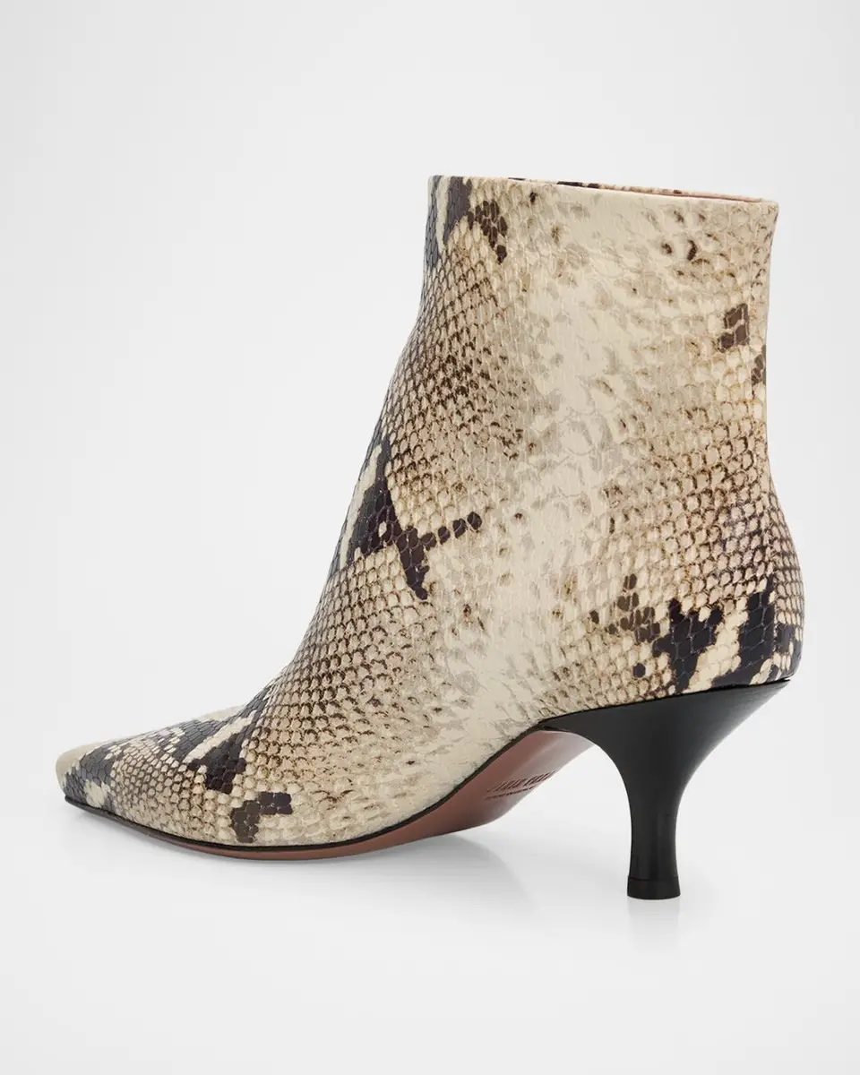 Paris Texas 60mm Rose Snake-Printed Leather Ankle Boots | Thumbnail 2 Paris Texas 60mm Rose Snake-Printed Leather Ankle Boots | Thumbnail 2