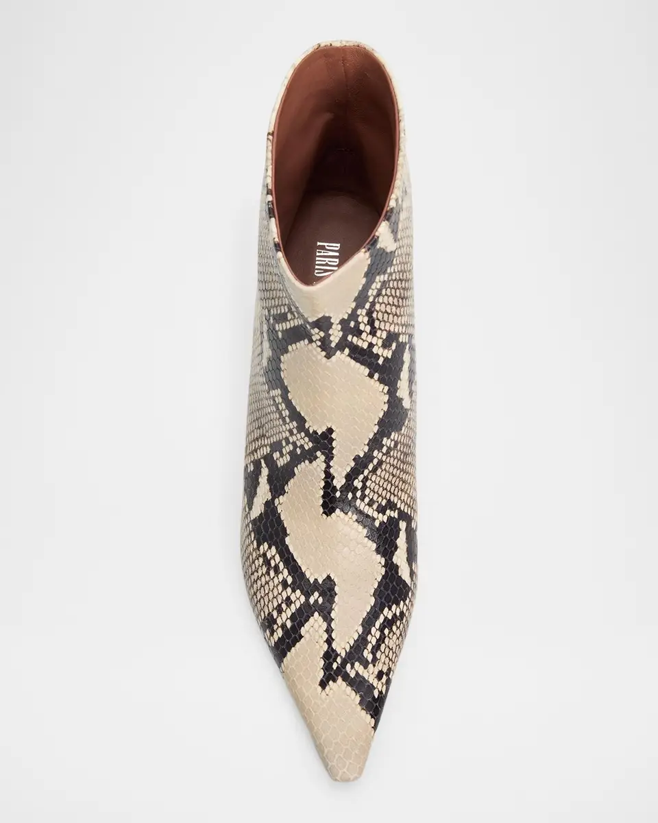 Paris Texas 60mm Rose Snake-Printed Leather Ankle Boots | Thumbnail 4 Paris Texas 60mm Rose Snake-Printed Leather Ankle Boots | Thumbnail 4