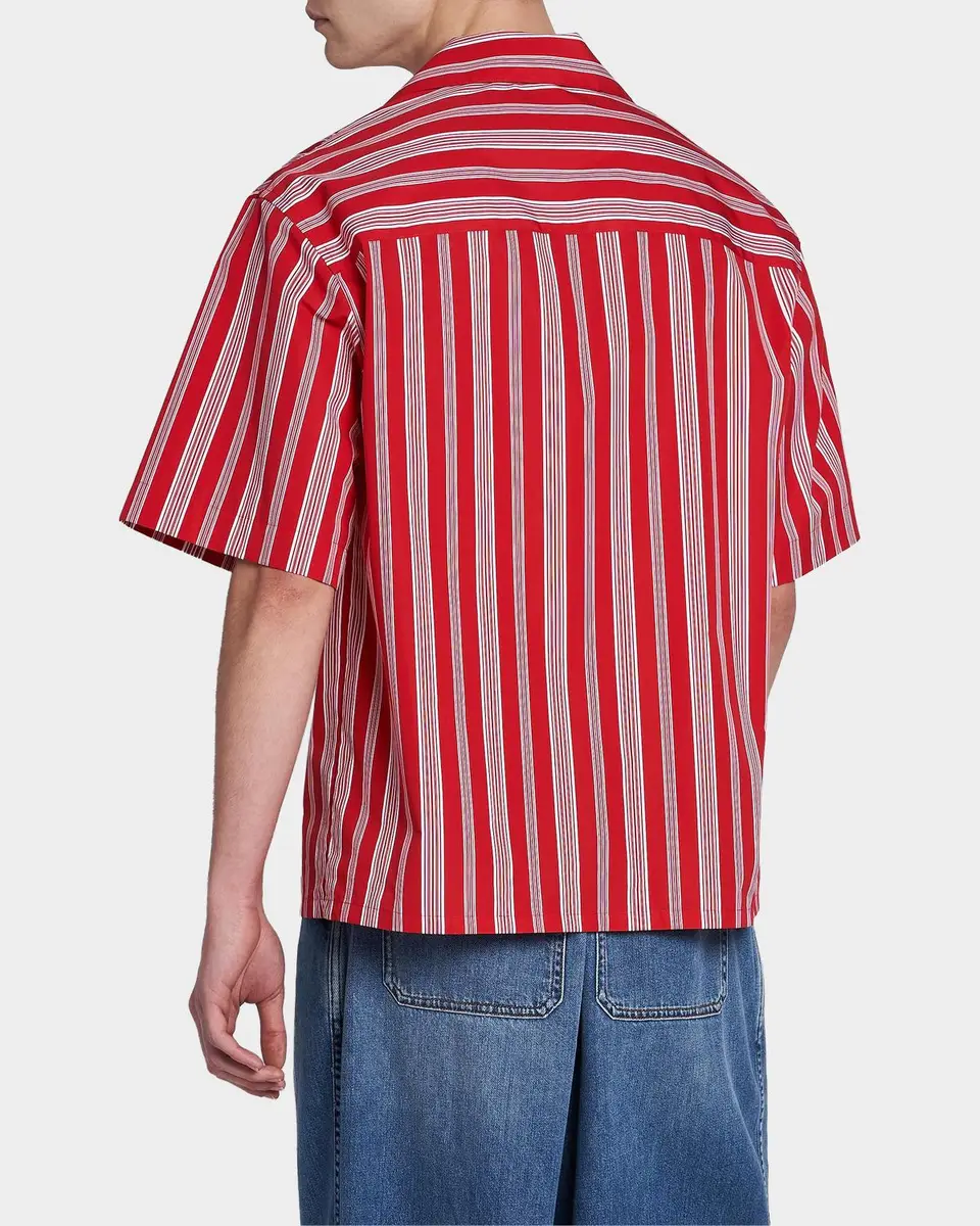 Marni Striped Cotton-Blend Camp Shirt | Thumbnail 4 Marni Striped Cotton-Blend Camp Shirt | Thumbnail 4