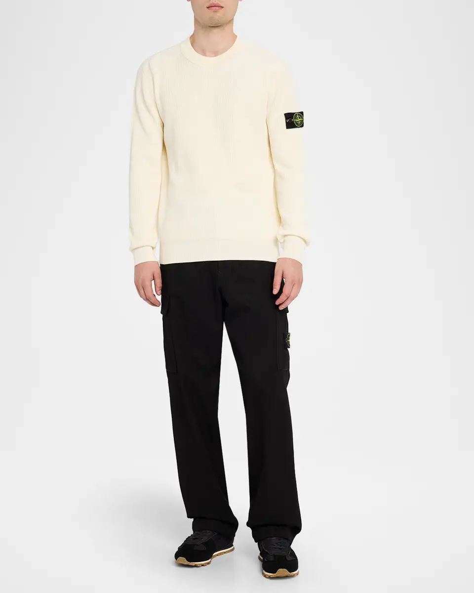 Stone Island Men's Maglieria Cotton Rib Long-Sleeve T-Shirt | Thumbnail 2