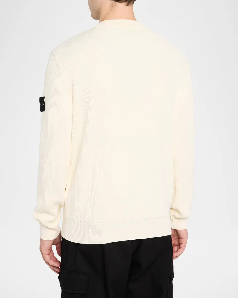 Stone Island Men's Maglieria Cotton Rib Long-Sleeve T-Shirt | Thumbnail 3