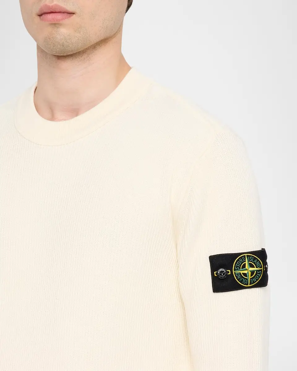 Stone Island Men's Maglieria Cotton Rib Long-Sleeve T-Shirt | Thumbnail 5