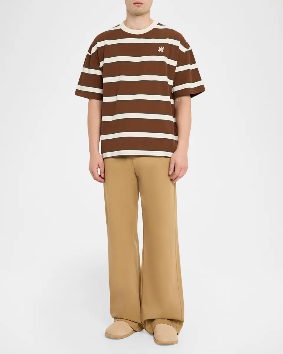 AMIRI Men's Striped Oversized Polo Shirt | Thumbnail 2 AMIRI Men's Striped Oversized Polo Shirt | Thumbnail 2