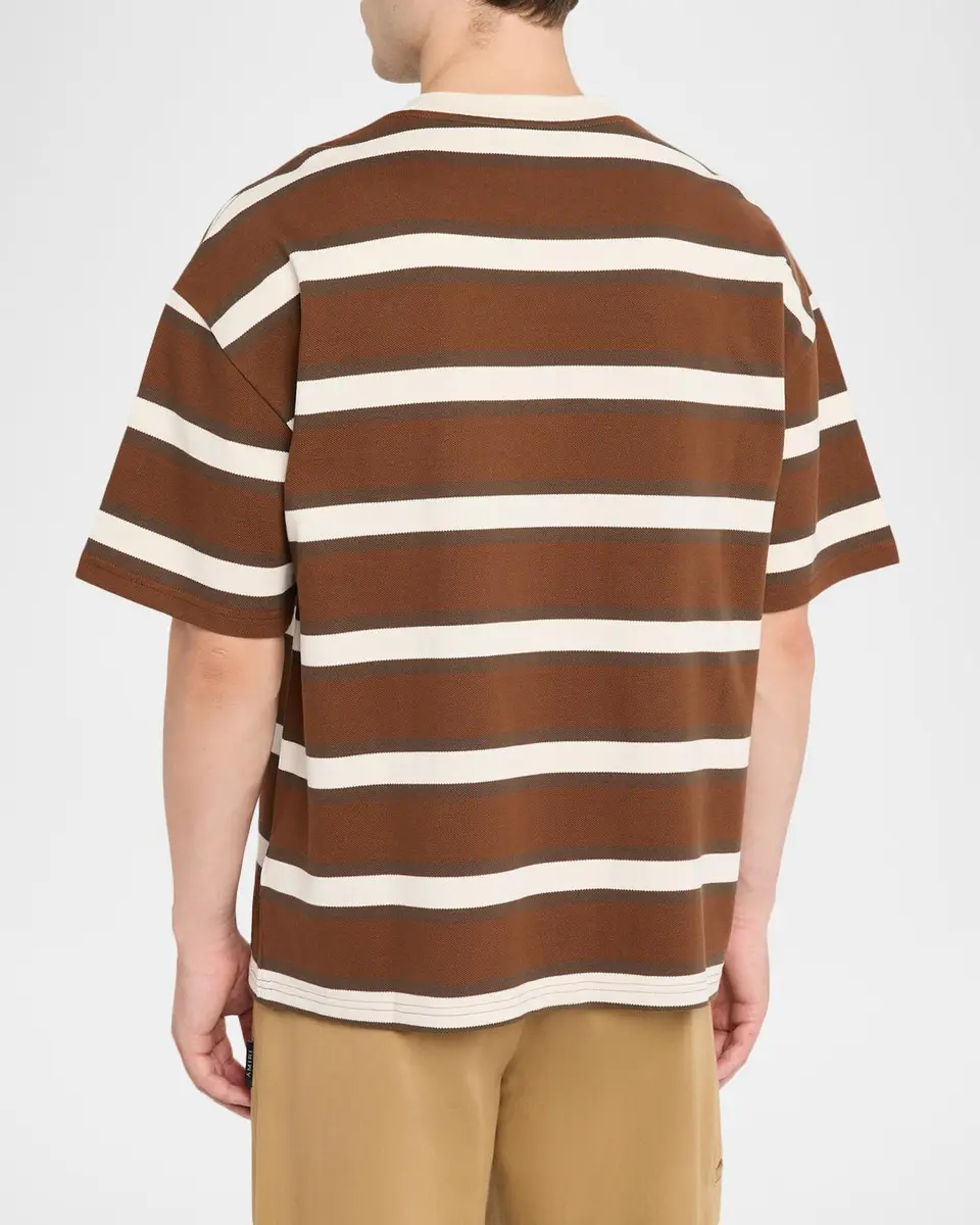 AMIRI Men's Striped Oversized Polo Shirt | Thumbnail 3 AMIRI Men's Striped Oversized Polo Shirt | Thumbnail 3