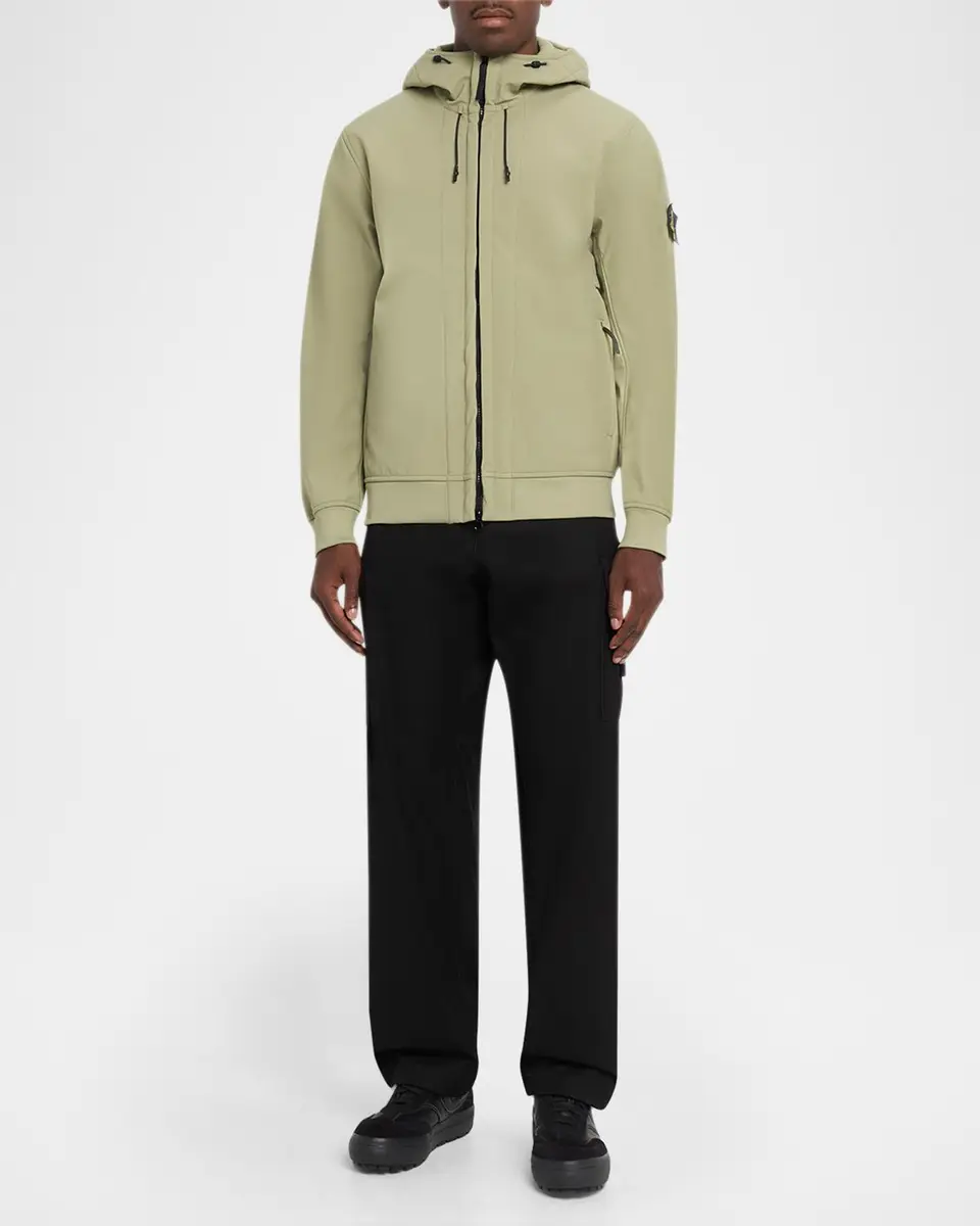 Stone Island Men's Stretch Full-Zip Hoodie | Thumbnail 2 Stone Island Men's Stretch Full-Zip Hoodie | Thumbnail 2