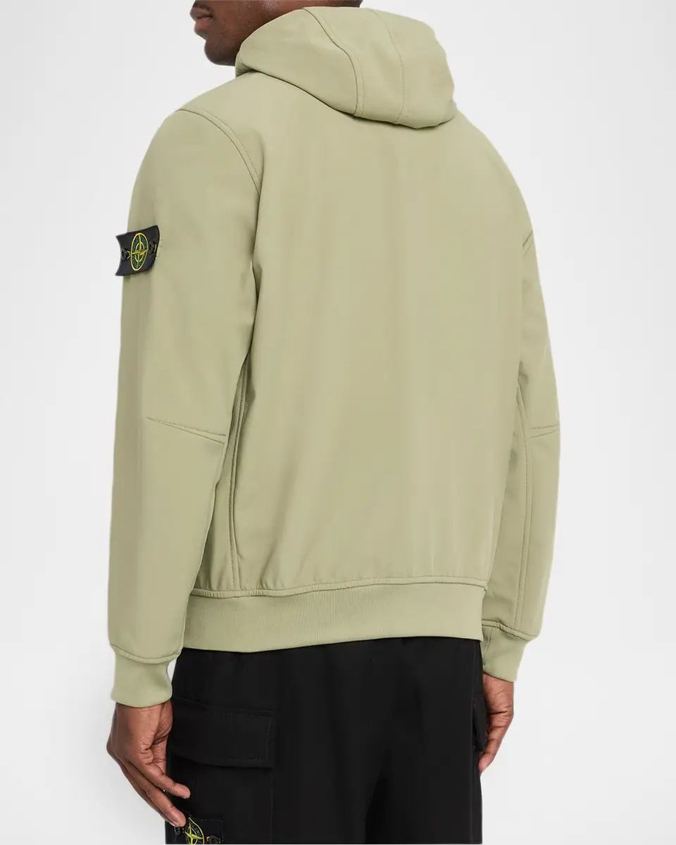 Stone Island Men's Stretch Full-Zip Hoodie | Thumbnail 3 Stone Island Men's Stretch Full-Zip Hoodie | Thumbnail 3