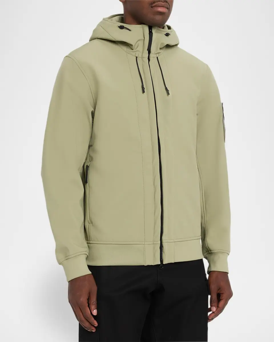 Stone Island Men's Stretch Full-Zip Hoodie | Thumbnail 4 Stone Island Men's Stretch Full-Zip Hoodie | Thumbnail 4