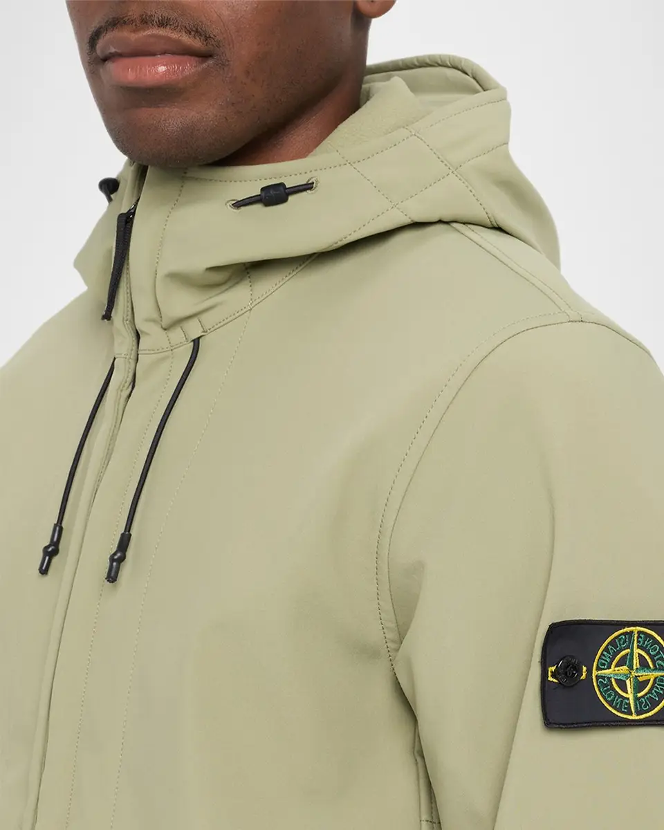 Stone Island Men's Stretch Full-Zip Hoodie | Thumbnail 5 Stone Island Men's Stretch Full-Zip Hoodie | Thumbnail 5