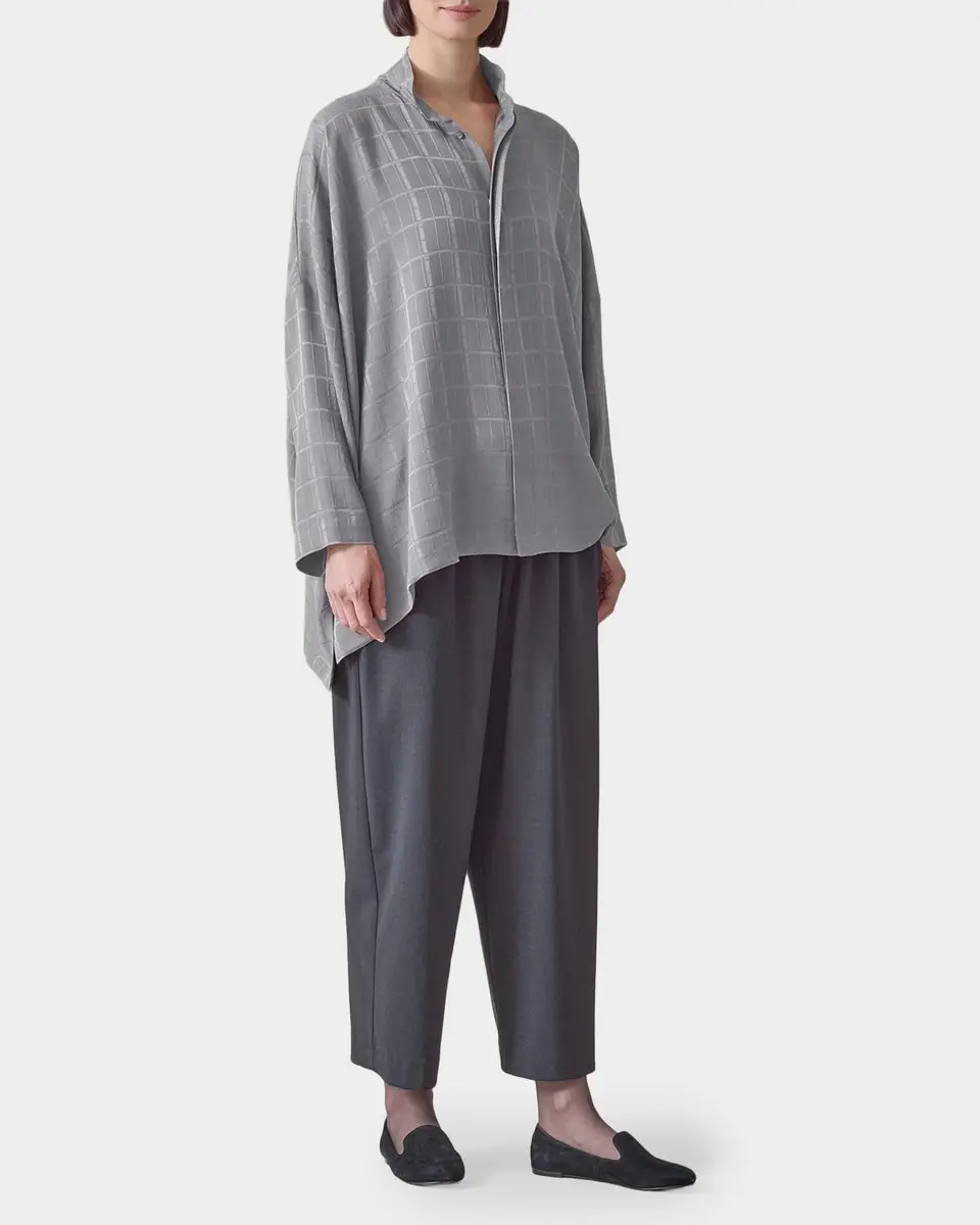 Eskandar Jacquard Silk Satin Shirt | Thumbnail 2