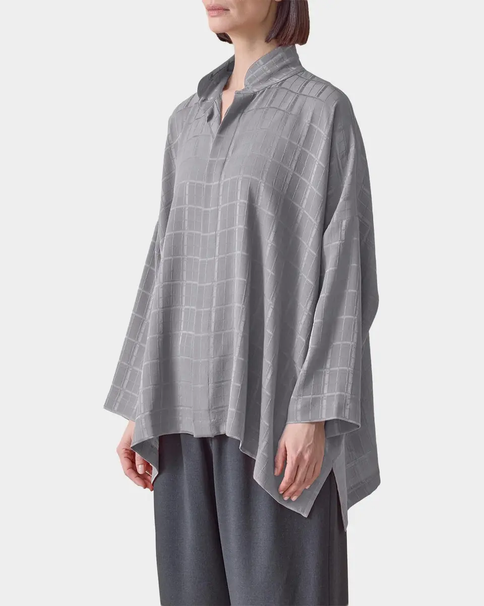 Eskandar Jacquard Silk Satin Shirt | Thumbnail 5