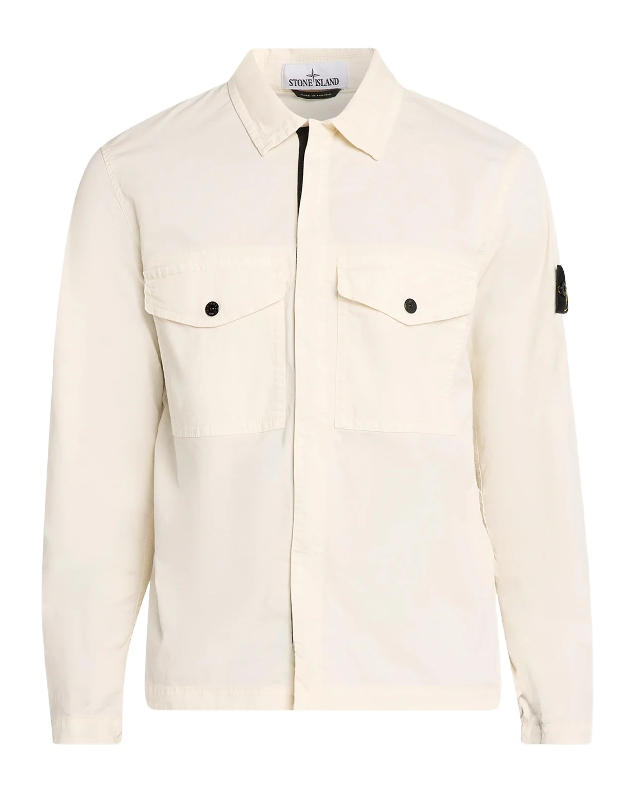 Men's Cotton-Stretch Concealed Button-Down Shirt