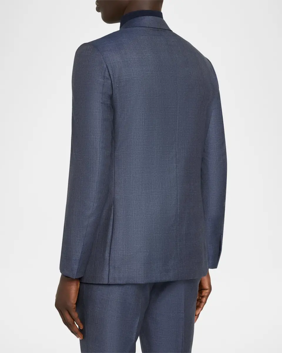 Zegna Men's Ticweave Wool Single-Breasted Sport Coat | Thumbnail 5