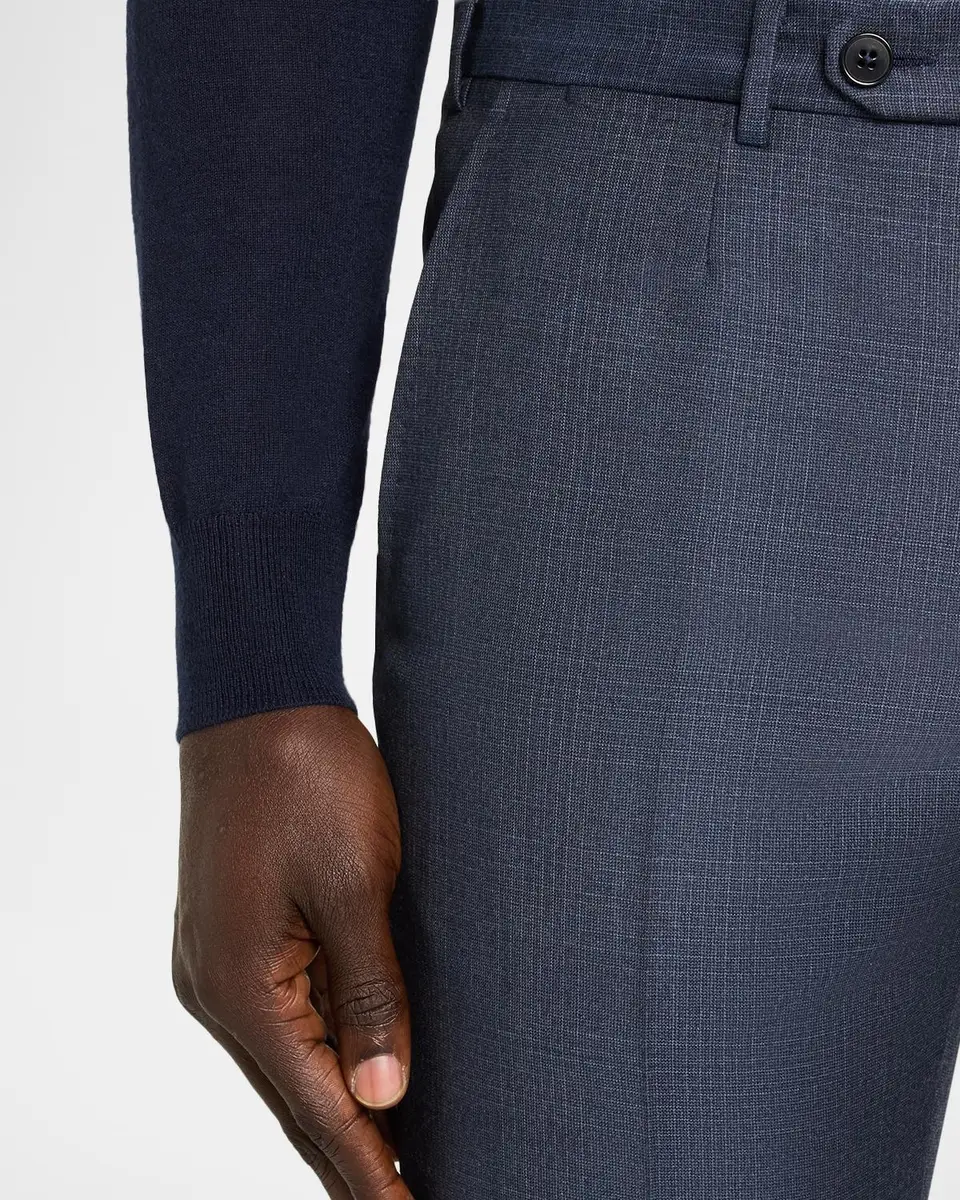 Zegna Men's Ticweave Wool Single-Breasted Sport Coat | Thumbnail 10