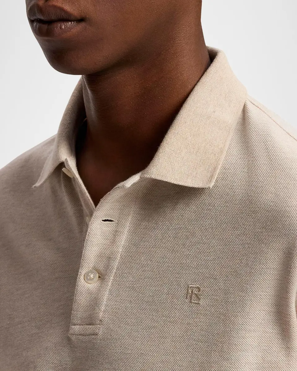Ralph Lauren Purple Label Men's Custom Slim Fit Piqué Polo Shirt | Thumbnail 5 Ralph Lauren Purple Label Men's Custom Slim Fit Piqué Polo Shirt | Thumbnail 5