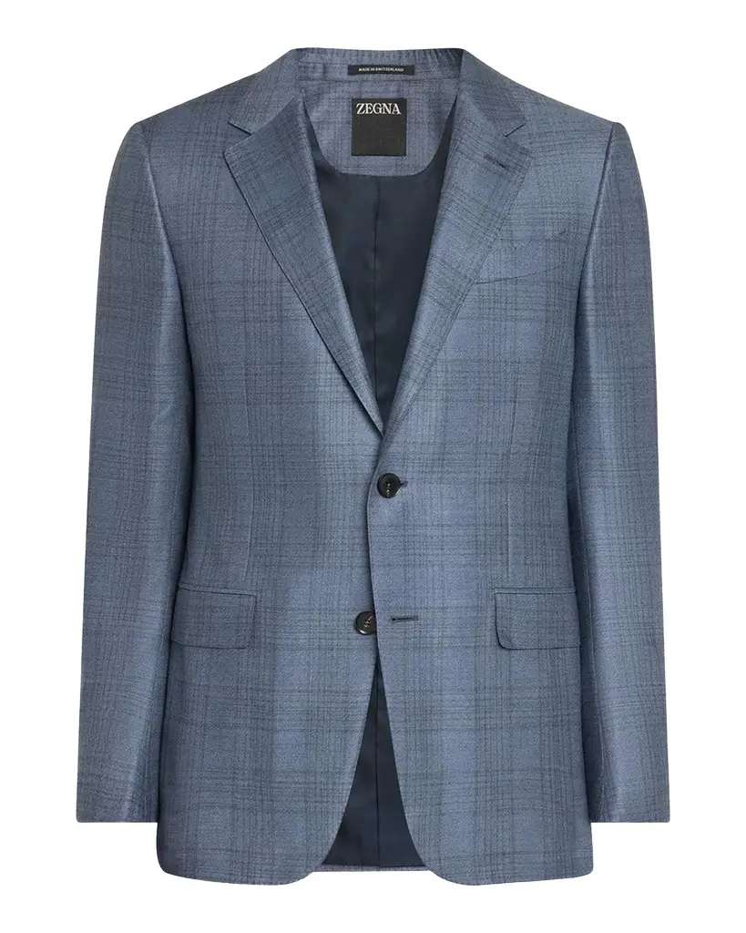 Men's Cashmere and Silk Plaid Sport Coat Men's Cashmere and Silk Plaid Sport Coat