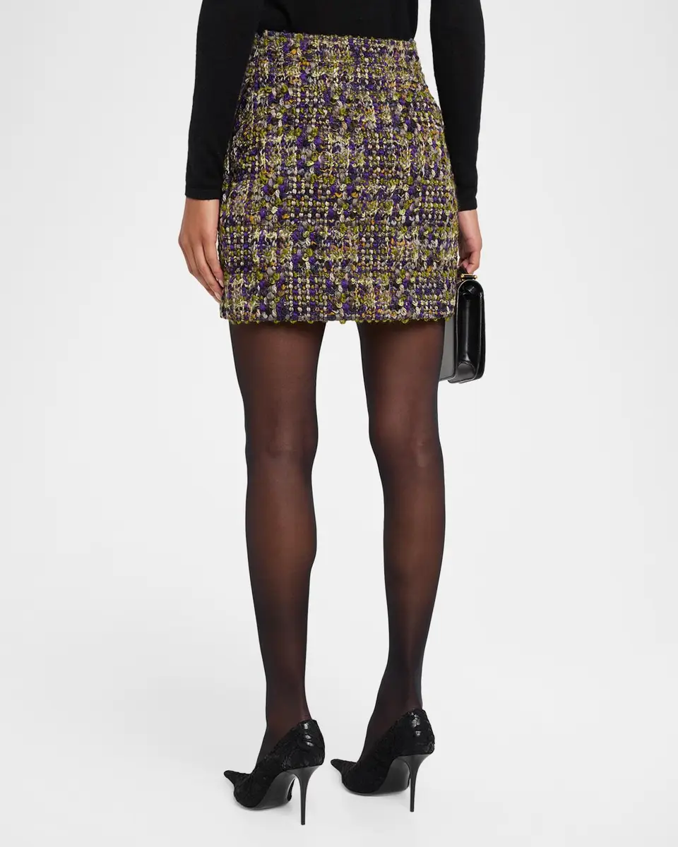 Saint Laurent Tweed Mini Skirt | Thumbnail 3 Saint Laurent Tweed Mini Skirt | Thumbnail 3