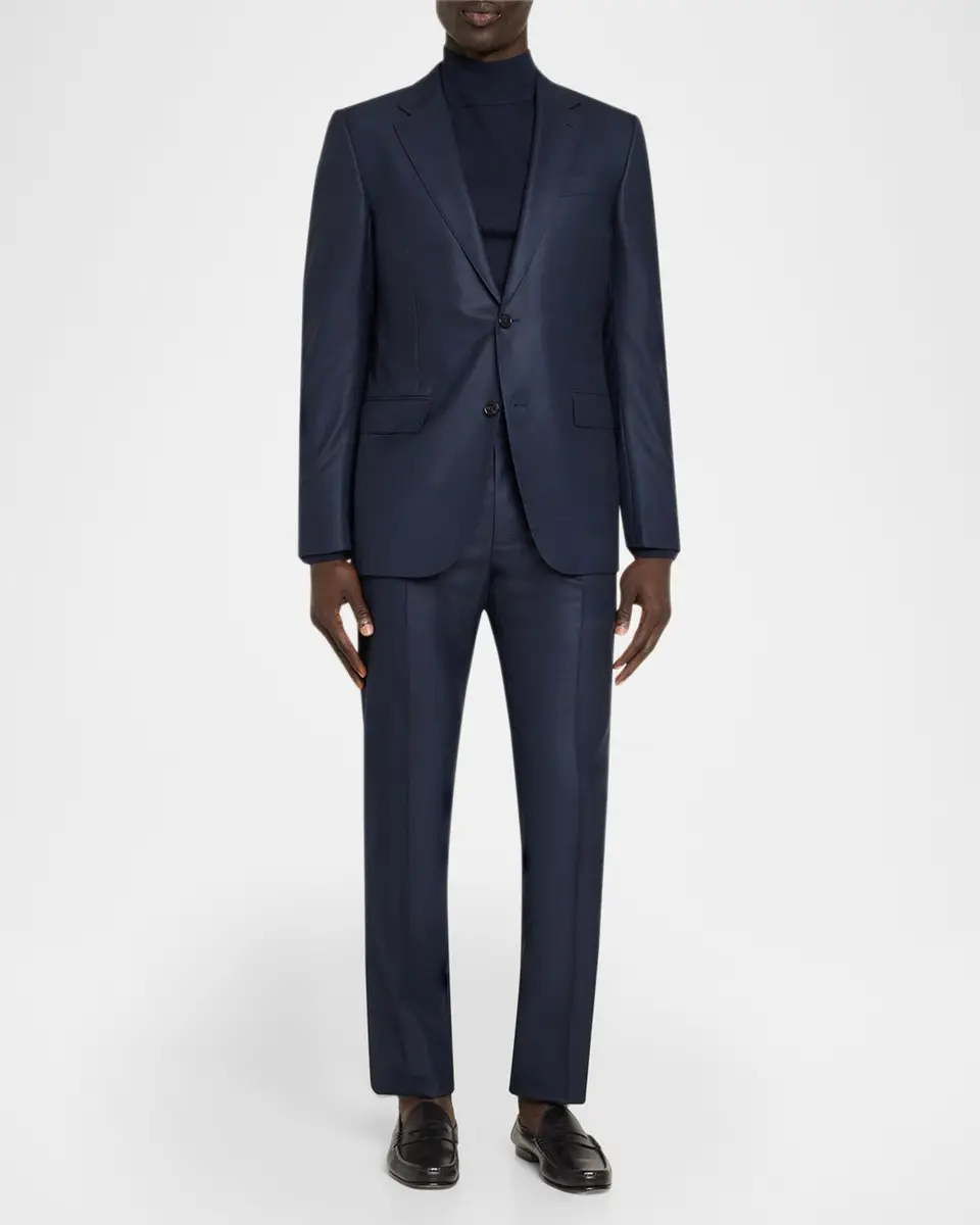 Zegna Men's 12milmil12 Wool Tonal Check Suit | Thumbnail 2 Zegna Men's 12milmil12 Wool Tonal Check Suit | Thumbnail 2