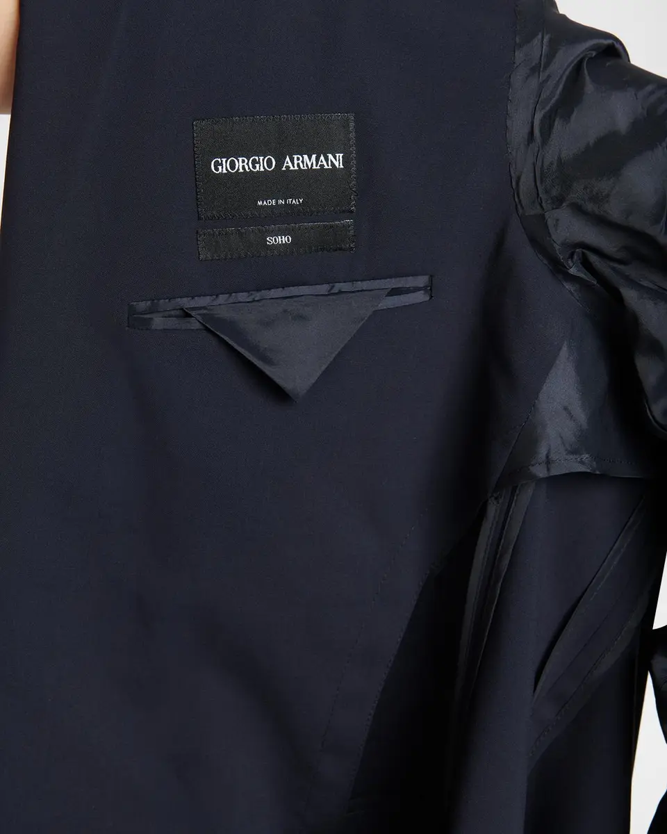Giorgio Armani Men's Soho-Fit Wool Double-Breasted Sport Coat | Thumbnail 6