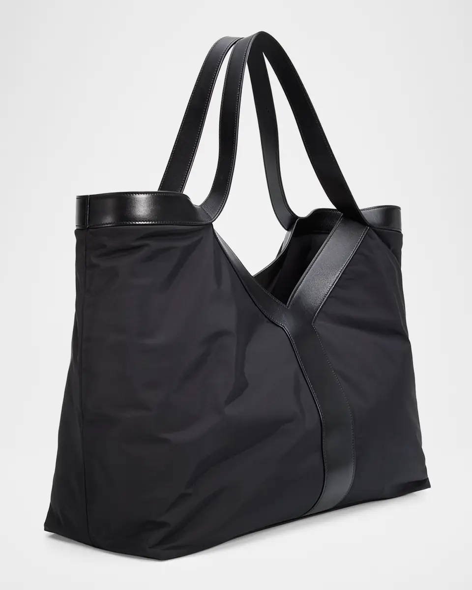 Saint Laurent Men's Y Large Tote Bag in Nylon | Thumbnail 2 Saint Laurent Men's Y Large Tote Bag in Nylon | Thumbnail 2