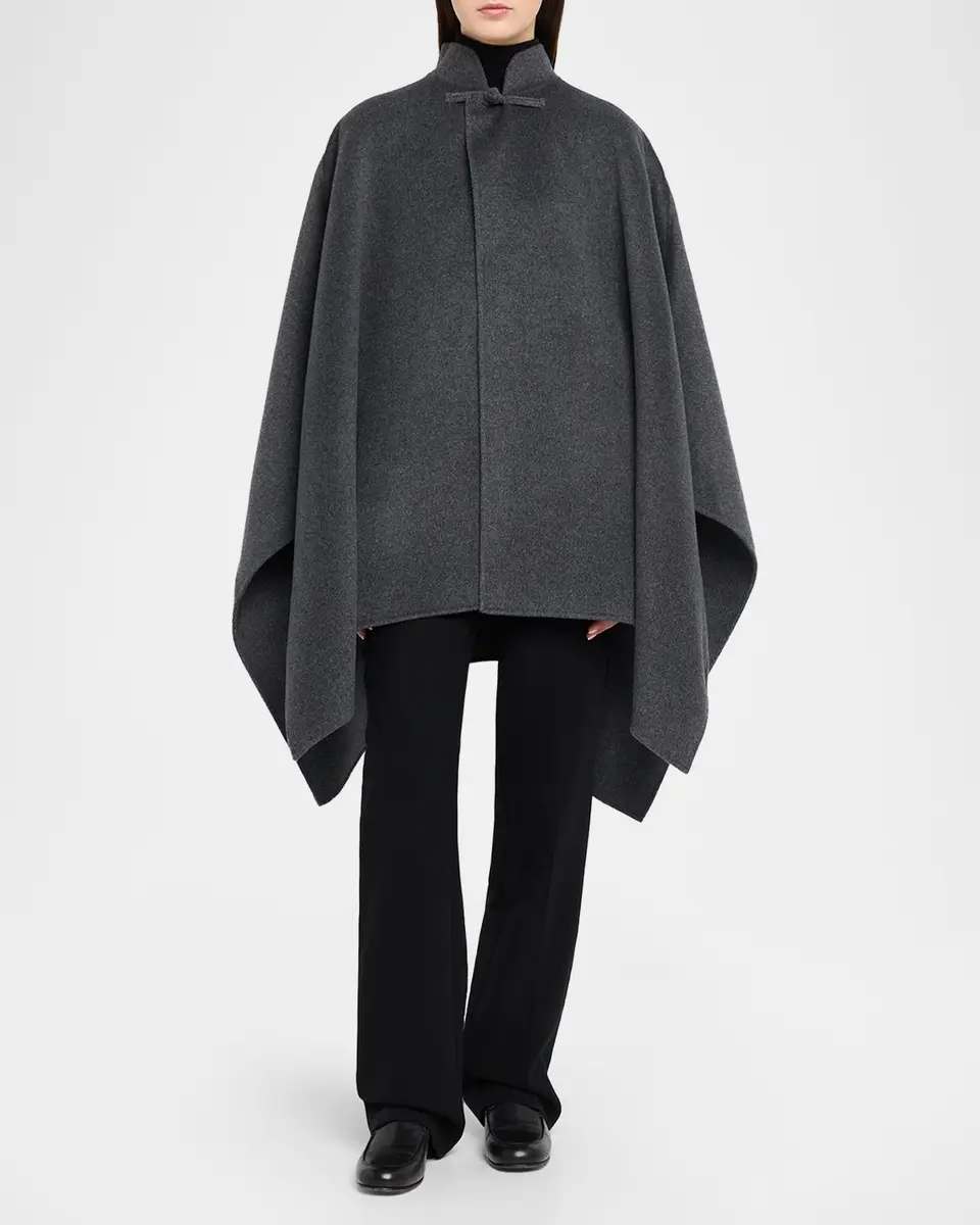 RÓHE Double-Faced Wool-Cashmere Poncho | Thumbnail 2 RÓHE Double-Faced Wool-Cashmere Poncho | Thumbnail 2