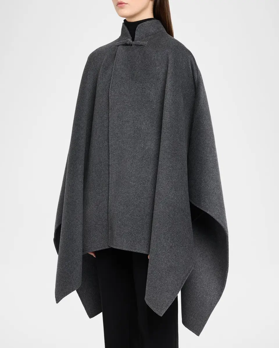 RÓHE Double-Faced Wool-Cashmere Poncho | Thumbnail 4 RÓHE Double-Faced Wool-Cashmere Poncho | Thumbnail 4