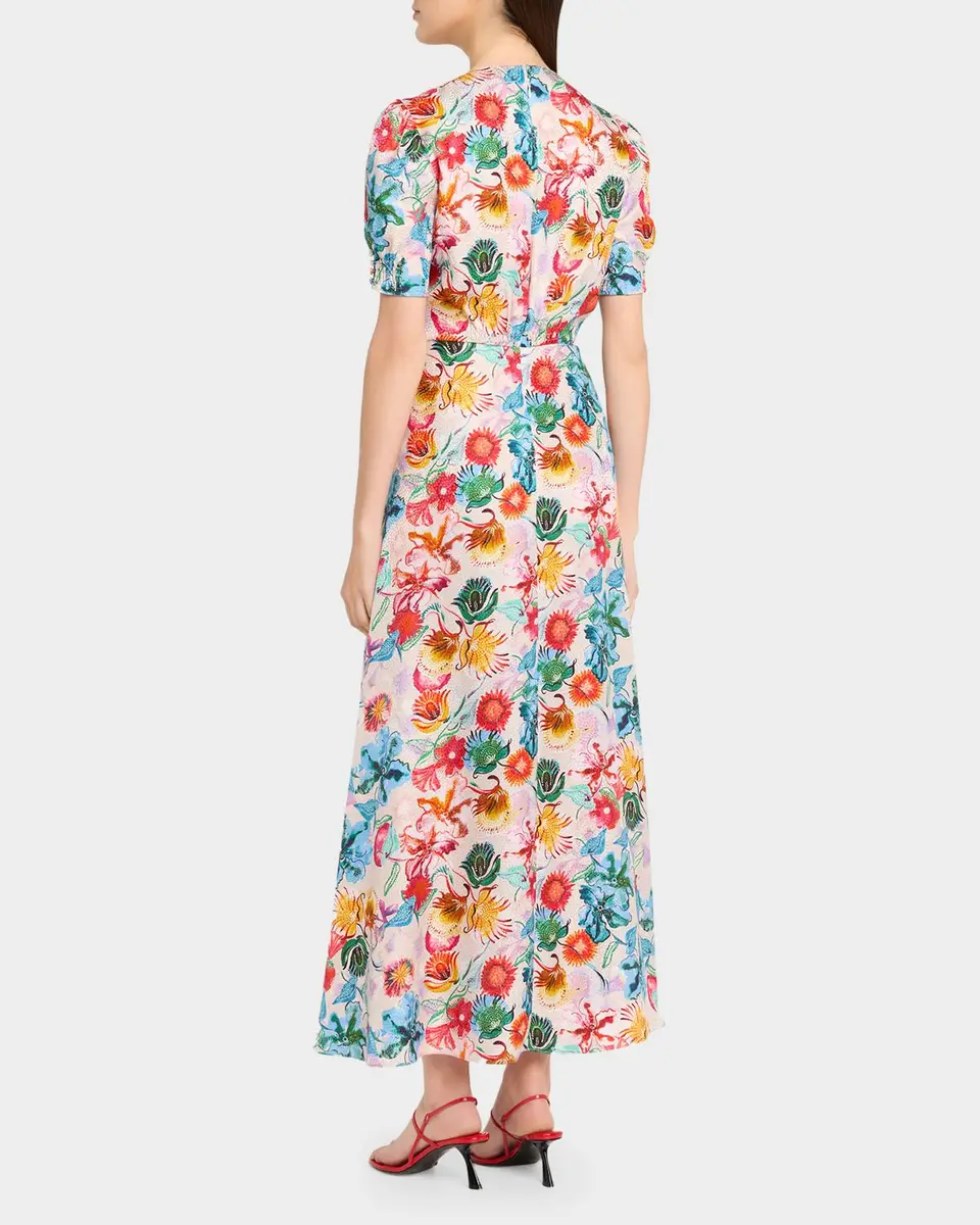 Saloni Lea Printed Long Dress | Thumbnail 3 Saloni Lea Printed Long Dress | Thumbnail 3