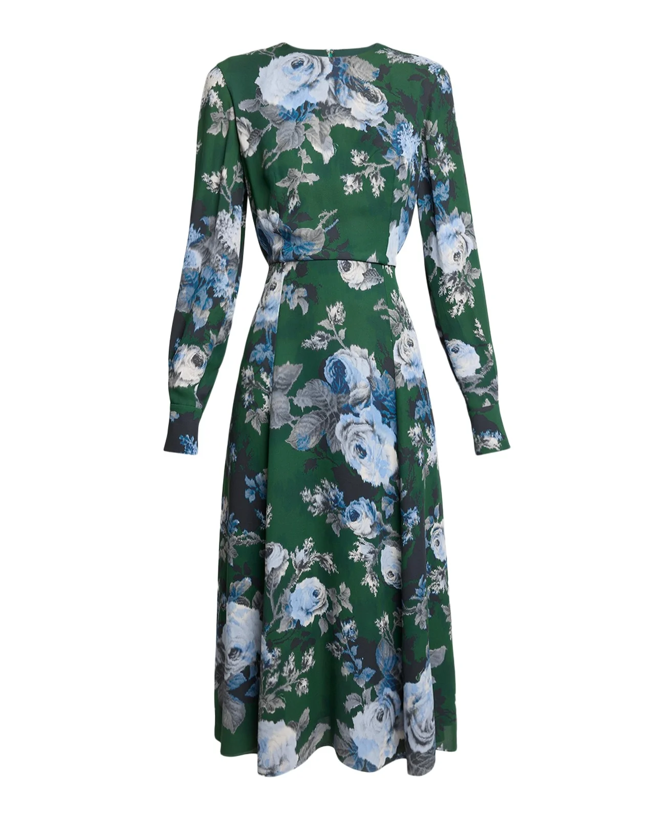 Floral Crepe A-Line Midi Dress Floral Crepe A-Line Midi Dress