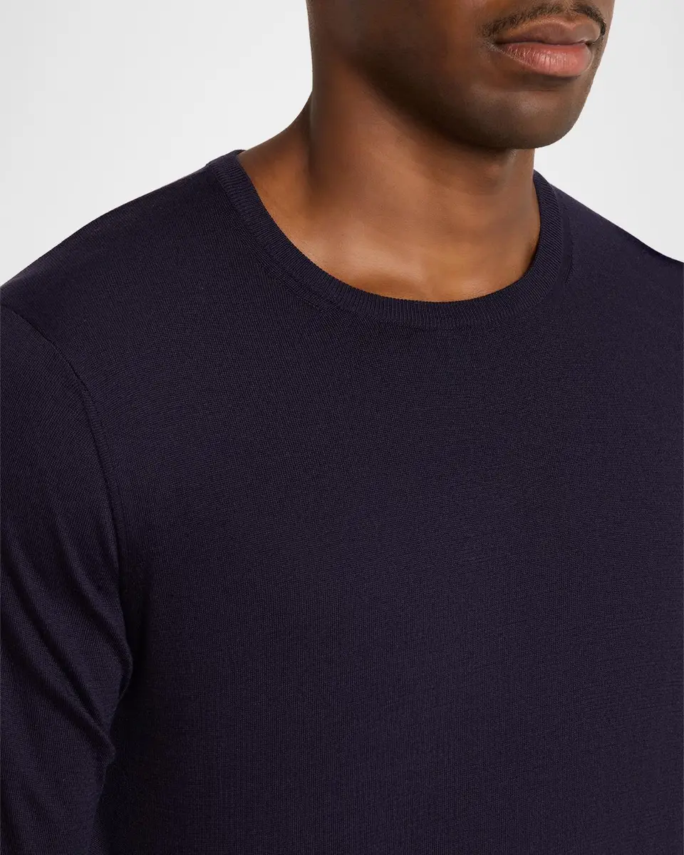 Giorgio Armani Men's Silk and Cotton Crewneck Sweater | Thumbnail 5 Giorgio Armani Men's Silk and Cotton Crewneck Sweater | Thumbnail 5