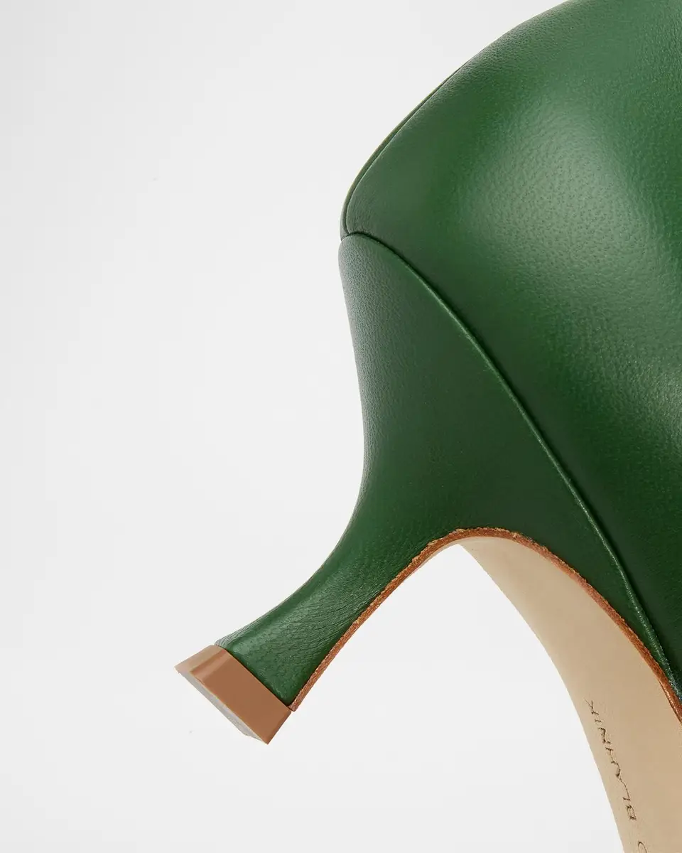 Manolo Blahnik 50mm Maysale Leather Buckle Pumps | Thumbnail 5 Manolo Blahnik 50mm Maysale Leather Buckle Pumps | Thumbnail 5
