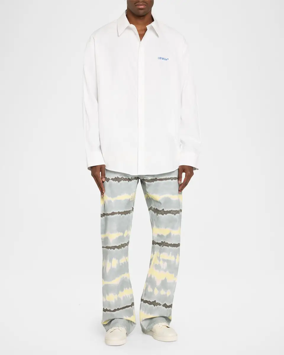 Off-White Men's Bacco Arrow Poplin Sport Shirt | Thumbnail 2 Off-White Men's Bacco Arrow Poplin Sport Shirt | Thumbnail 2