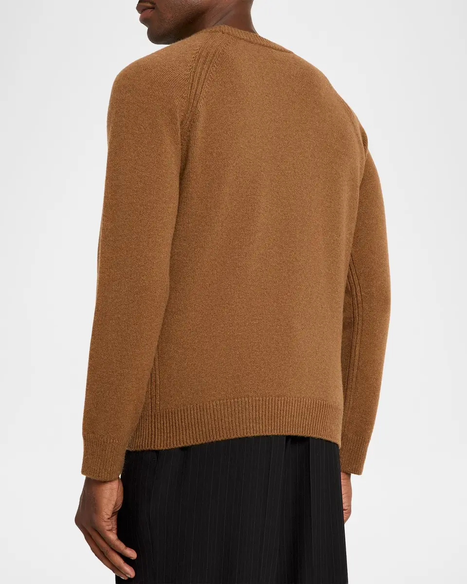 Saint Laurent Men's Cashmere 8gg Raglan Crewneck Sweater | Thumbnail 3