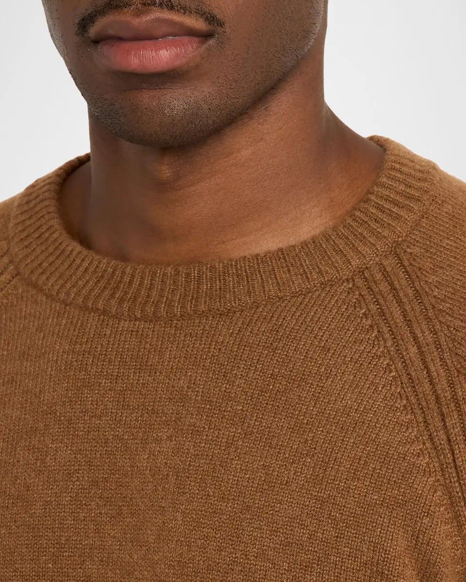 Saint Laurent Men's Cashmere 8gg Raglan Crewneck Sweater | Thumbnail 5