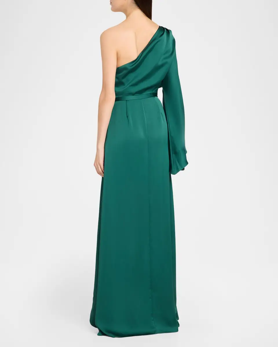Ramy Brook Opal One-Shoulder High-Low Gown | Thumbnail 3 Ramy Brook Opal One-Shoulder High-Low Gown | Thumbnail 3