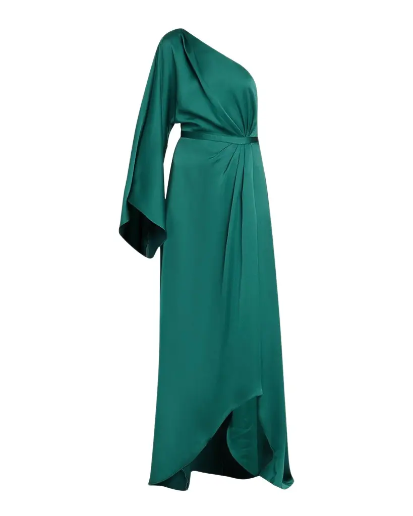 Ramy Brook Opal One-Shoulder High-Low Gown