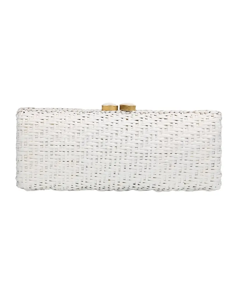 Poolside The Nantucket Woven Leather Clutch | Image 1 Poolside The Nantucket Woven Leather Clutch | Image 1