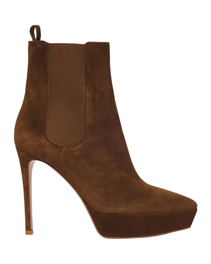 Gianvito Rossi 120mm Suede Pointed-Toe Booties | Image 1 Gianvito Rossi 120mm Suede Pointed-Toe Booties | Image 1